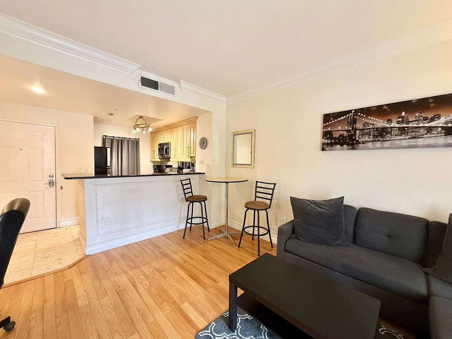Meridian Furnished 1 Bed | 1 Bath Studio Luxury Condo with Partial Strip View — Photo 3