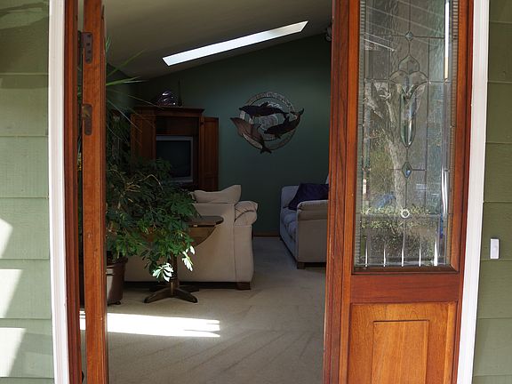 Front door of home