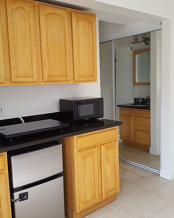 Mini fridge & microwave oven