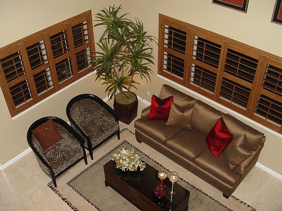 View of livingroom from second level