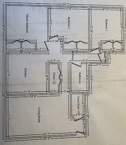 Floor plan 3 Bedroom