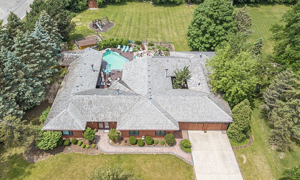 Sprawling cedar Ranch home on an acre of land.