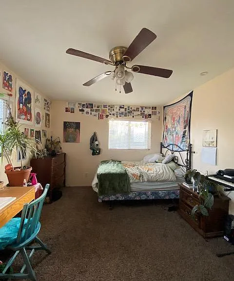 Bedroom 2 on 3 bedroom side of house.