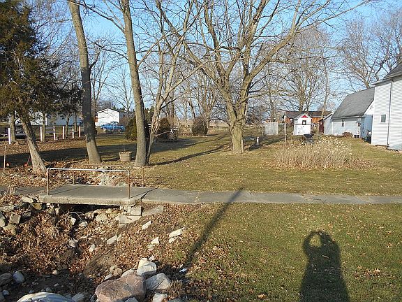 large south lawn flower beds