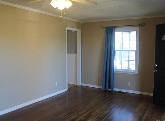 The molding and trim work adds to the inviting charm of the home