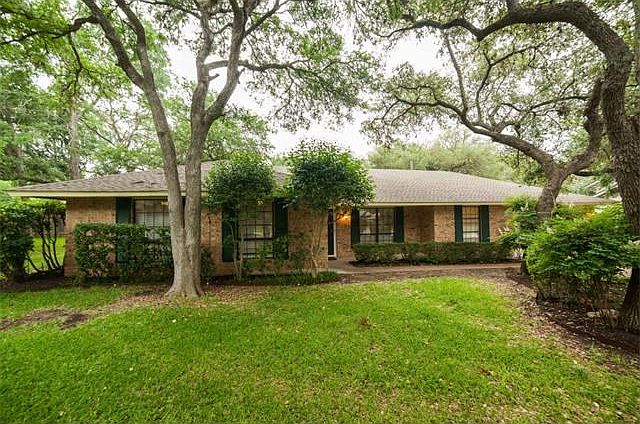 Beautiful one story home on private cul-de-sac Lot in Travis Country subdivision. Huge trees and lush landscaping give this house a park like setting.