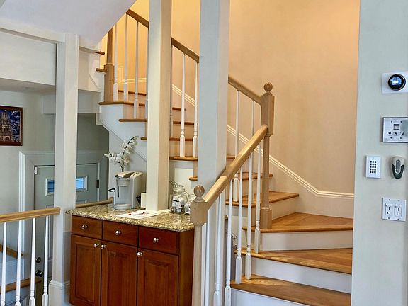Open staircase to the upper levels