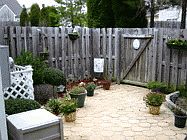 Fully Landscaped Patio with Fence