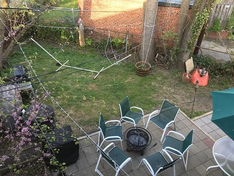 Fenced backyard garden & patio