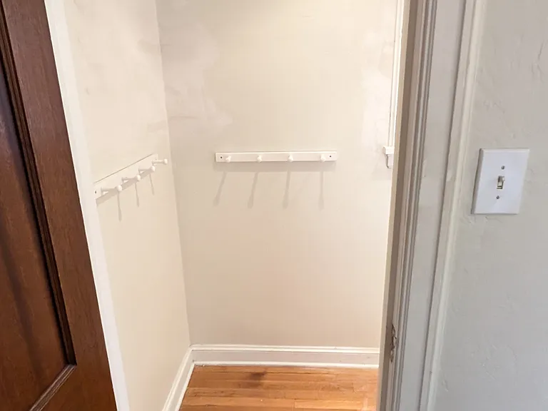 closet off the hallway