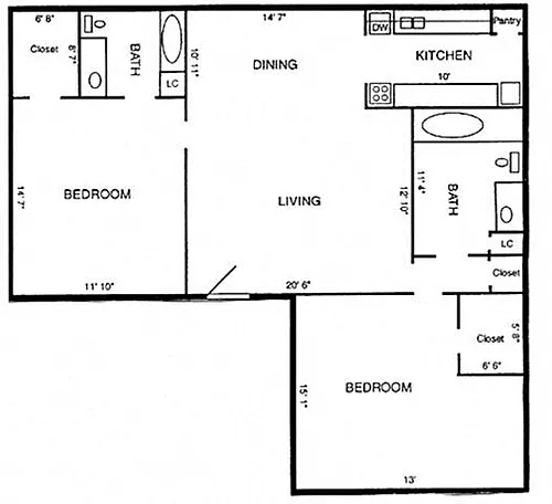 Floor plan B3