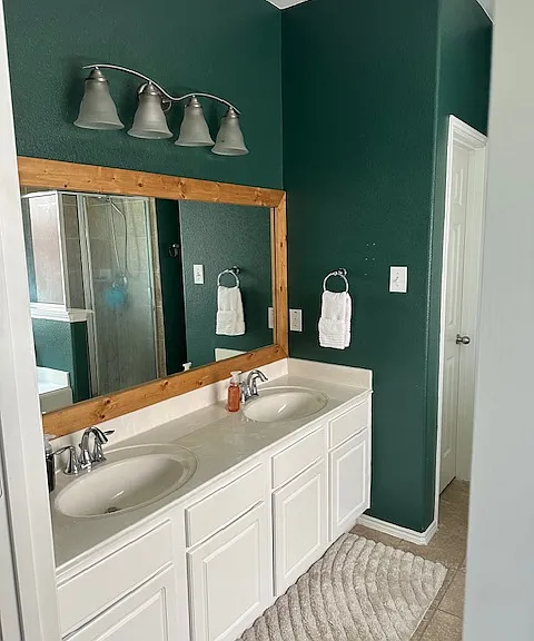 Primary bathroom.