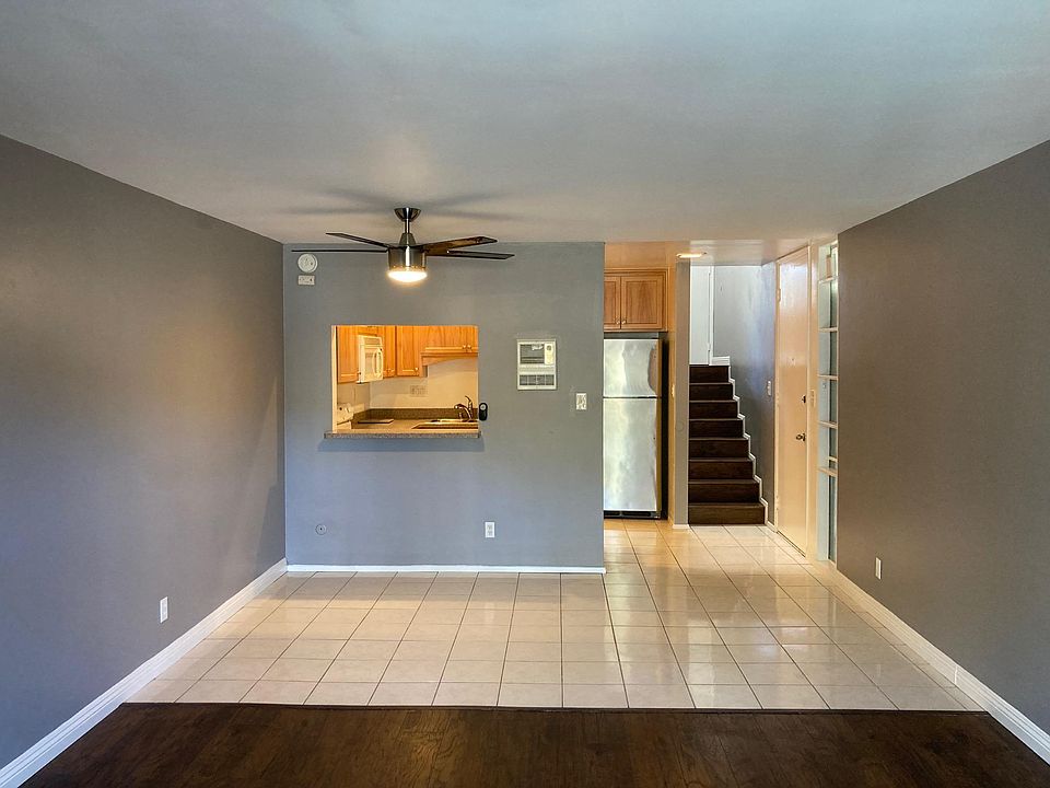 View of dining room and kitchen