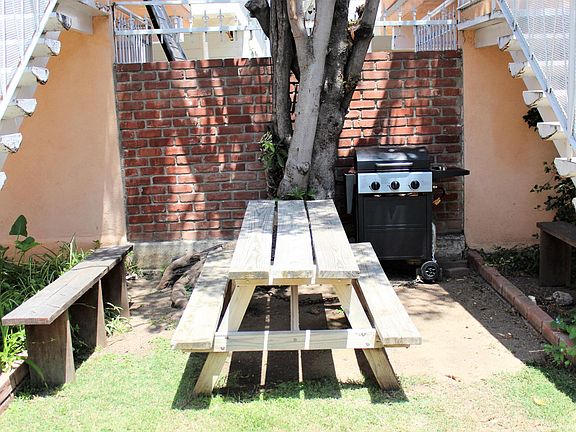 community BBQ area