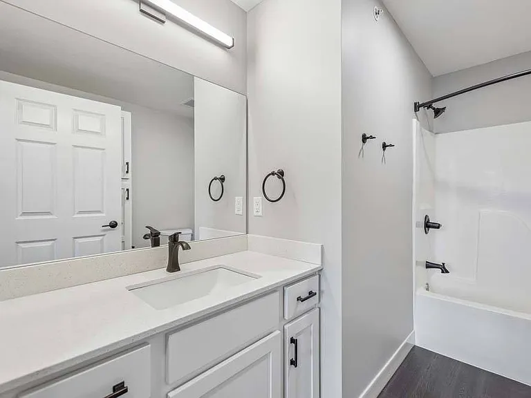 A bright, contemporary bathroom combines clean finishes and thoughtful design to create a space that feels both refreshing and effortlessly functional.