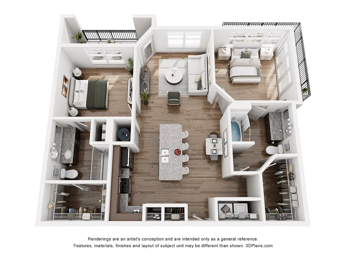 Floor plan B1D - Mantle