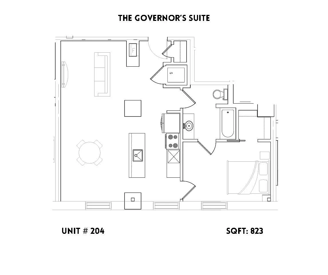 Floor plan The Governors Suite