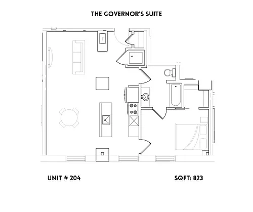 Floor plan The Governors Suite