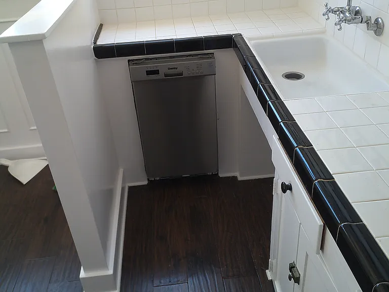 Brand new dishwasher in unit.