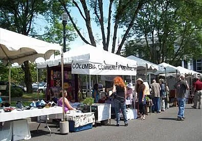 Farmers market in town