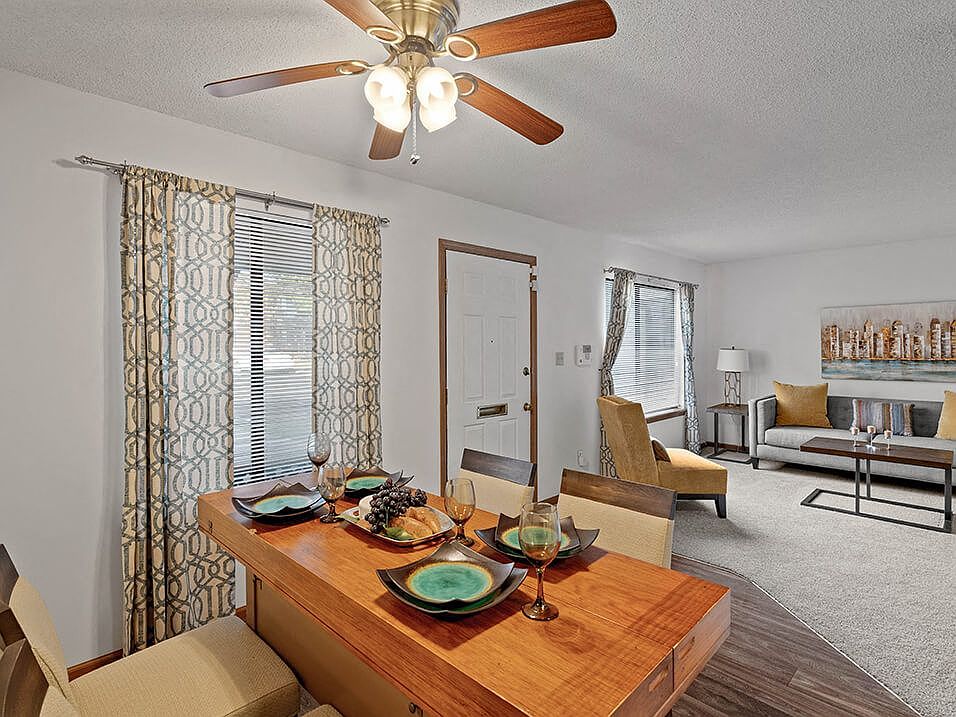 Dining Area with Overhead Light
