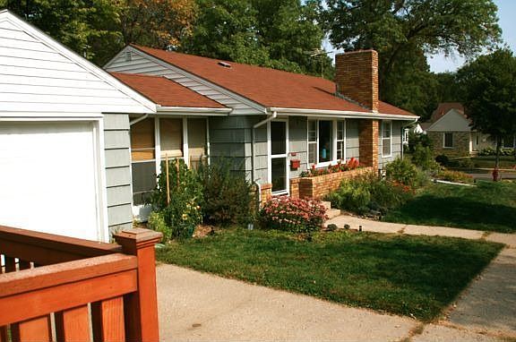 view from northwest side yard