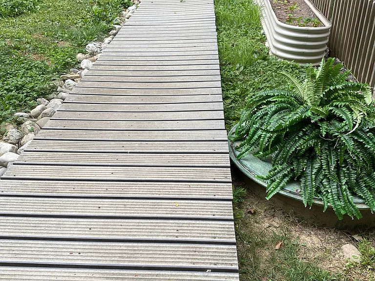 ...the walkway...