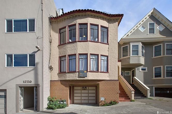 Listed apartment is facing the back of the building, not the