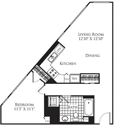 Floor plan 1 Bedroom FP 27