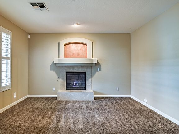 Cozy fireplace in living room
