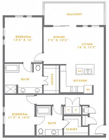 Floor plan The Warner