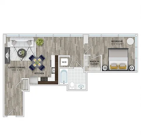 Floor plan 1B6