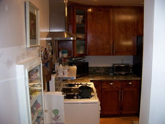 Into kitchen from living room