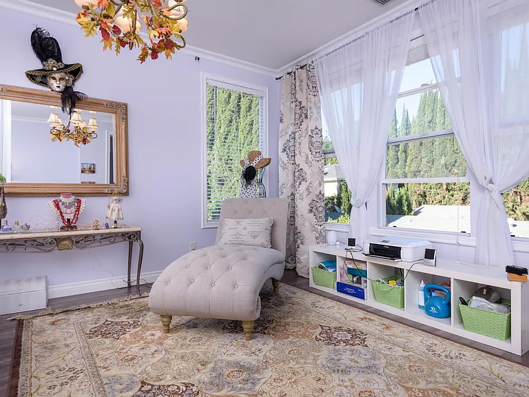 Part of the master bedroom suite