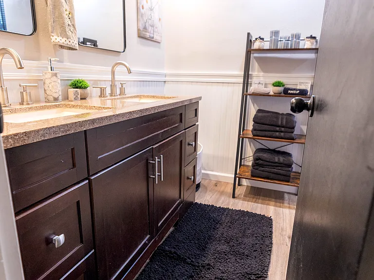 master bathroom. dual sinks
