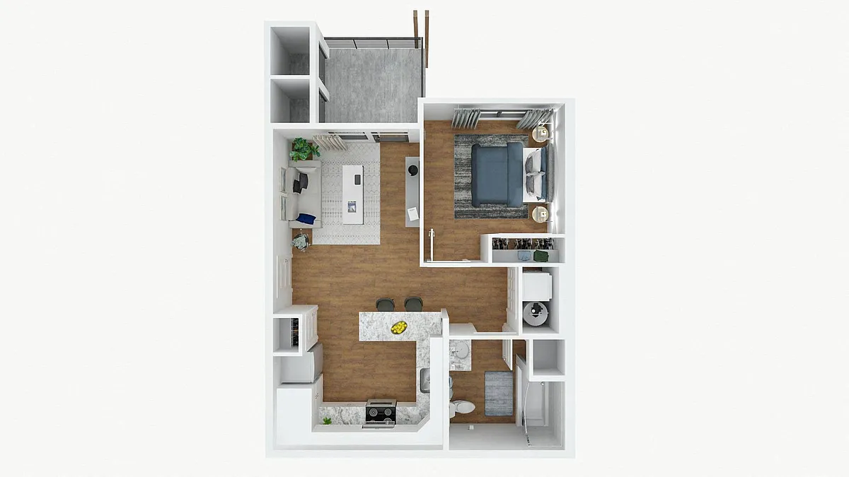 Floor plan 1 Bedroom