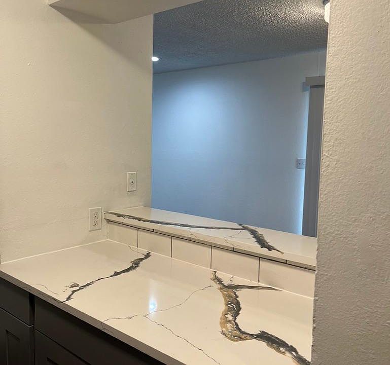 Kitchen counter with beautiful granite