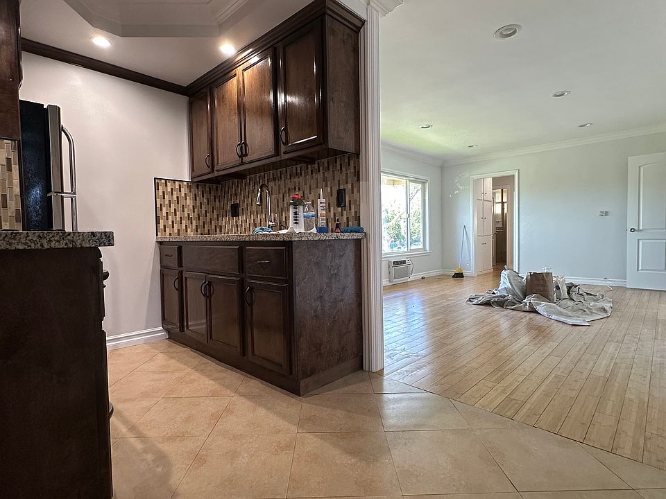 kitchen open to living room