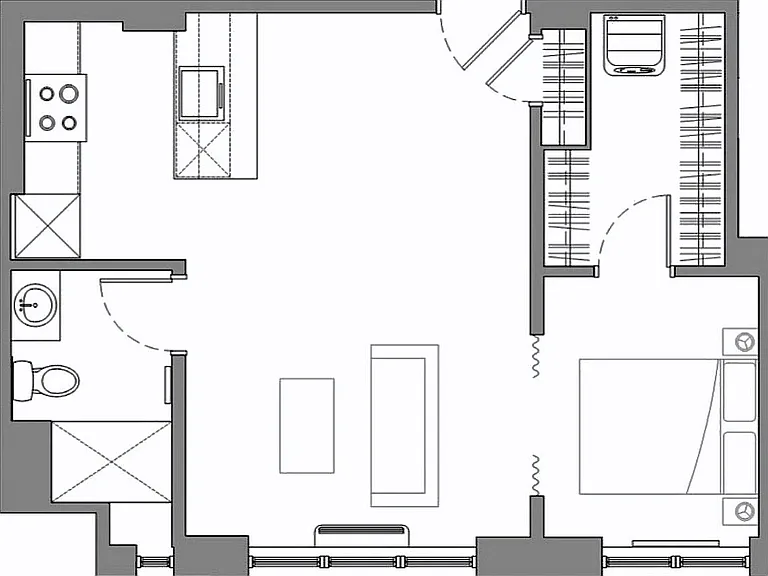 Sm One Bedroom with Island Sm One Bedroom with Island