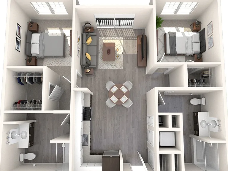 2 Bedroom / 2 Bathroom 2 Bedroom / 2 Bathroom