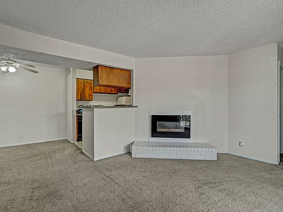 The Bradford Living Room and Fireplace