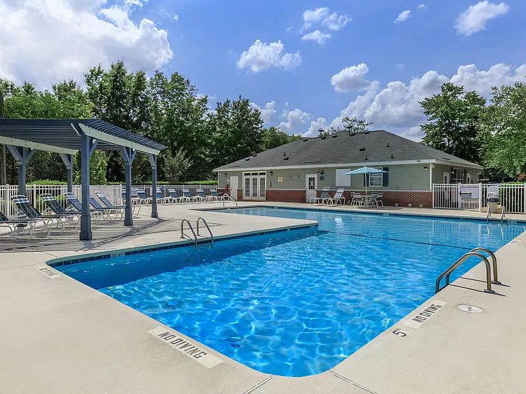 Sparkling Swimming Pool with Expanded Sundeck