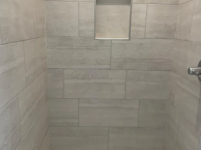 Walk in Tile Shower in Owners Suite