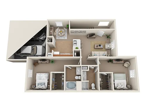 Floor plan 2 Bedroom Up