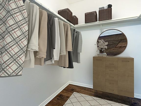 Walk in closet in Master bedroom