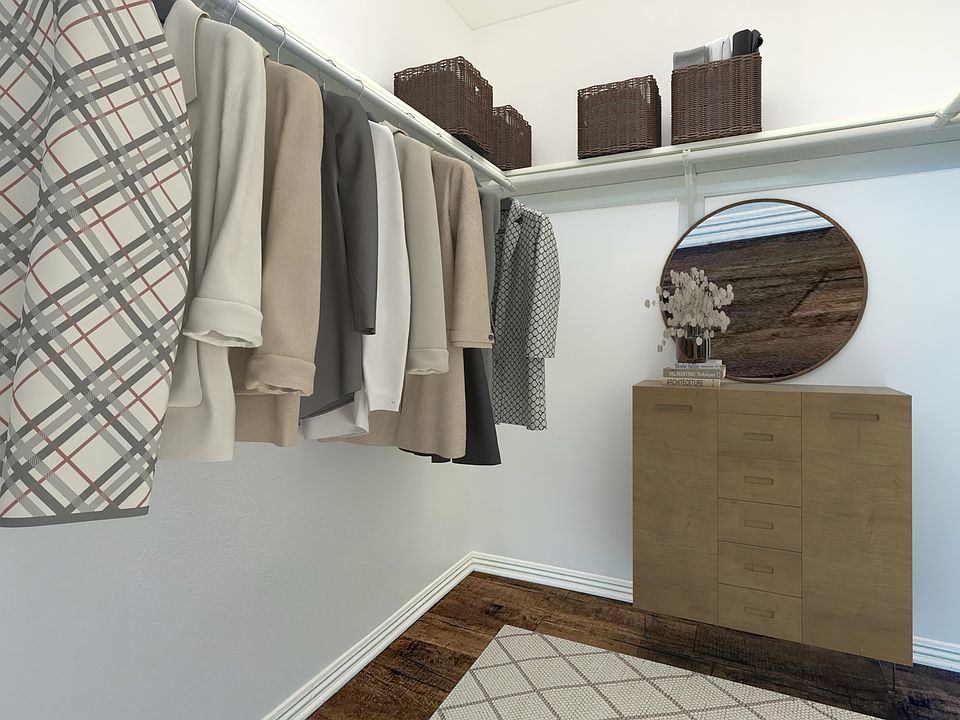 Walk in closet in Master bedroom