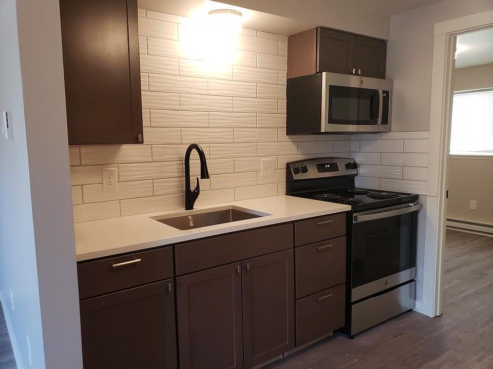 Bright, clean, functional kitchen space.