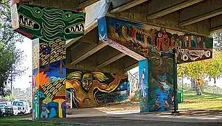 Near historic landmark, Chicano park