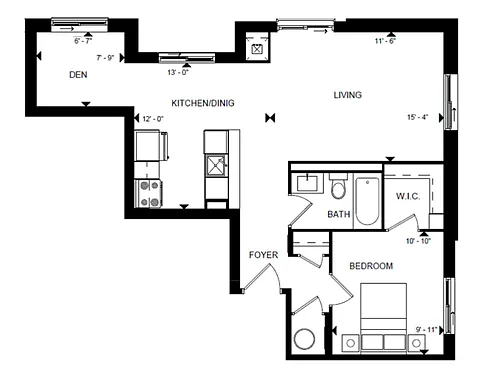 Floor plan 606