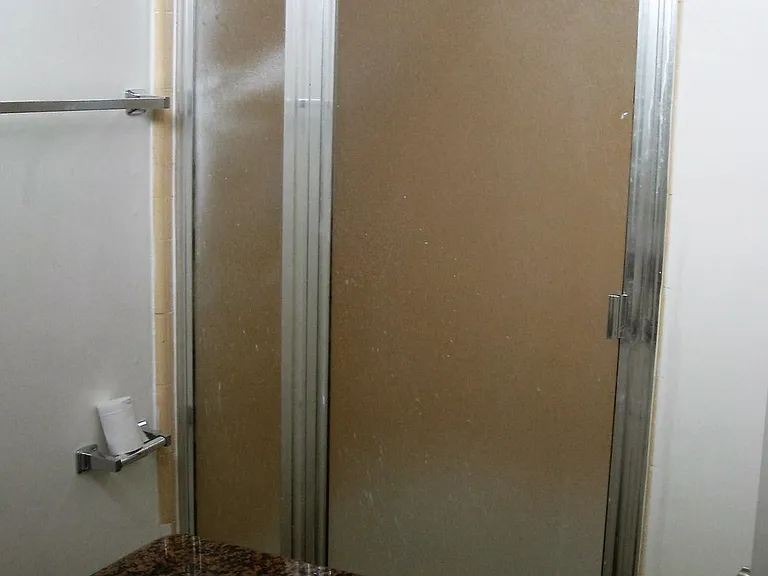 shower in the master bedroom